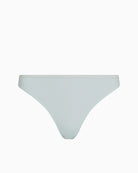 Front view of Calvin Klein moonlight jade thong with soft seamless design