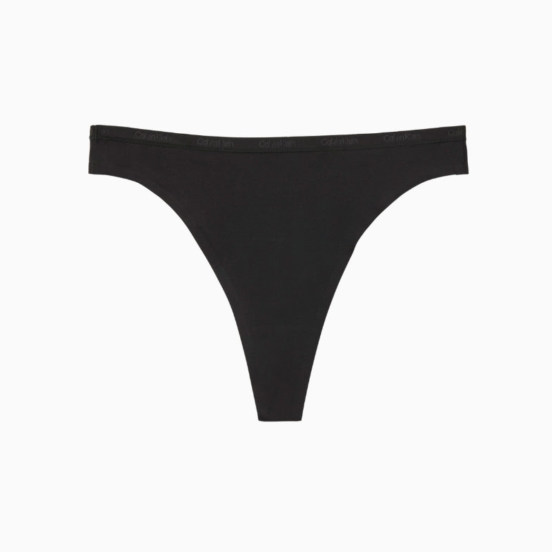 Calvin Klein thong with breathable, lightweight finish fabric detail