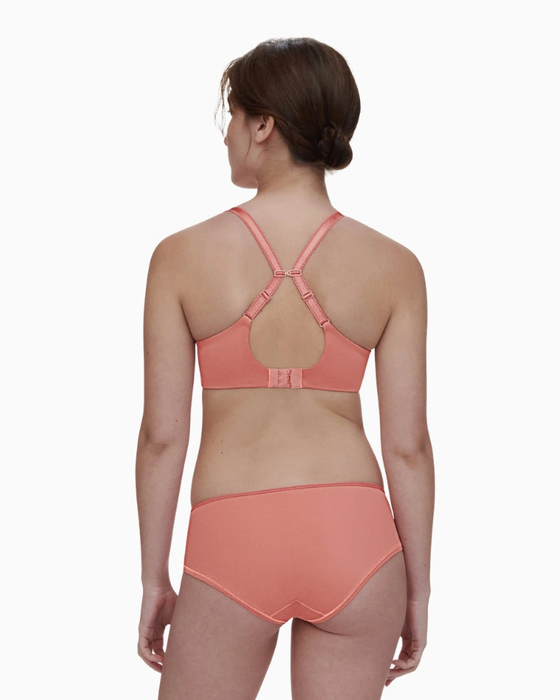 Chantelle Norah Chic Plunge T-Shirt Bra in pink back view