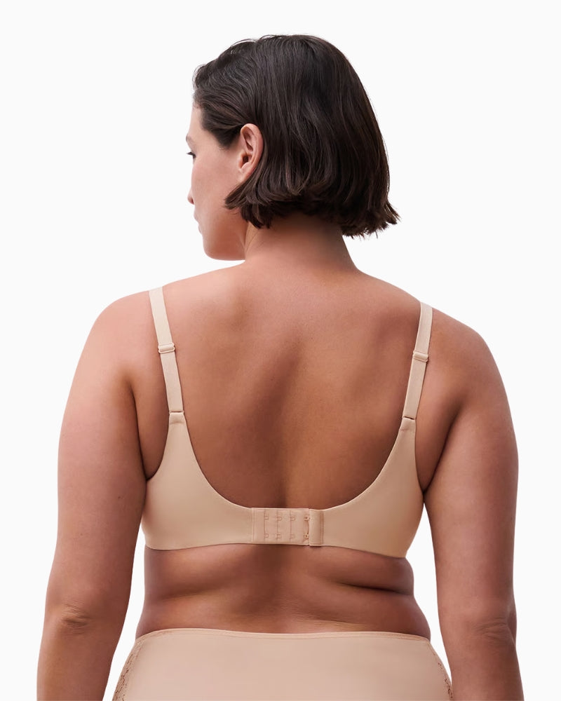 Chantelle Norah Covering Molded Bra in Beige back view