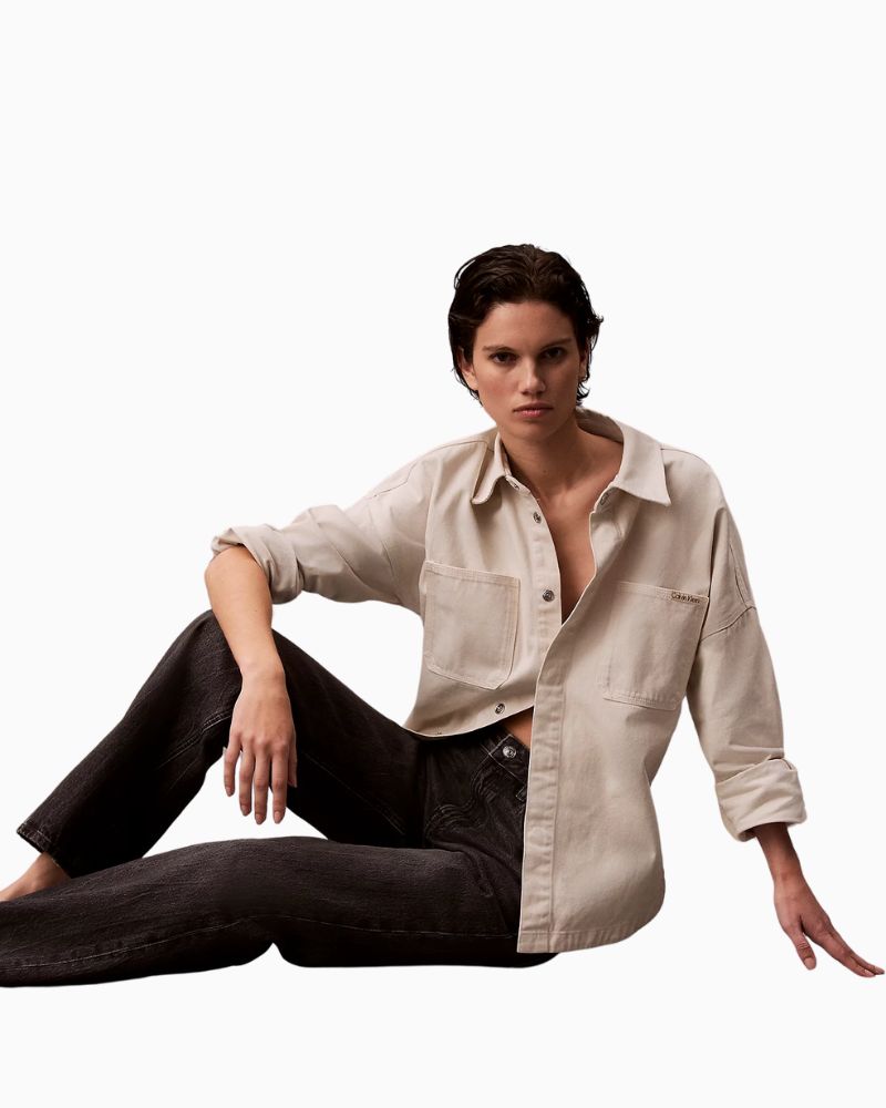 Calvin Klein 90s straight jeans in washed black rigid denim with mid-rise waist