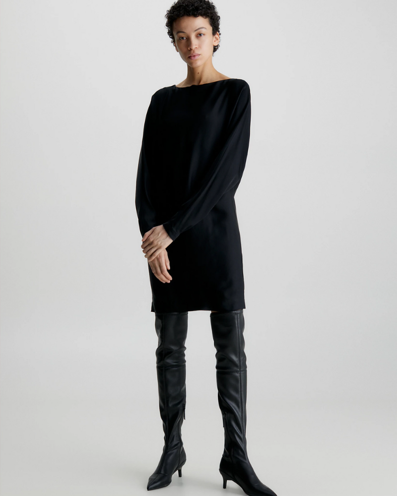 Calvin Klein - Shine Viscose Dolman Shift Dress