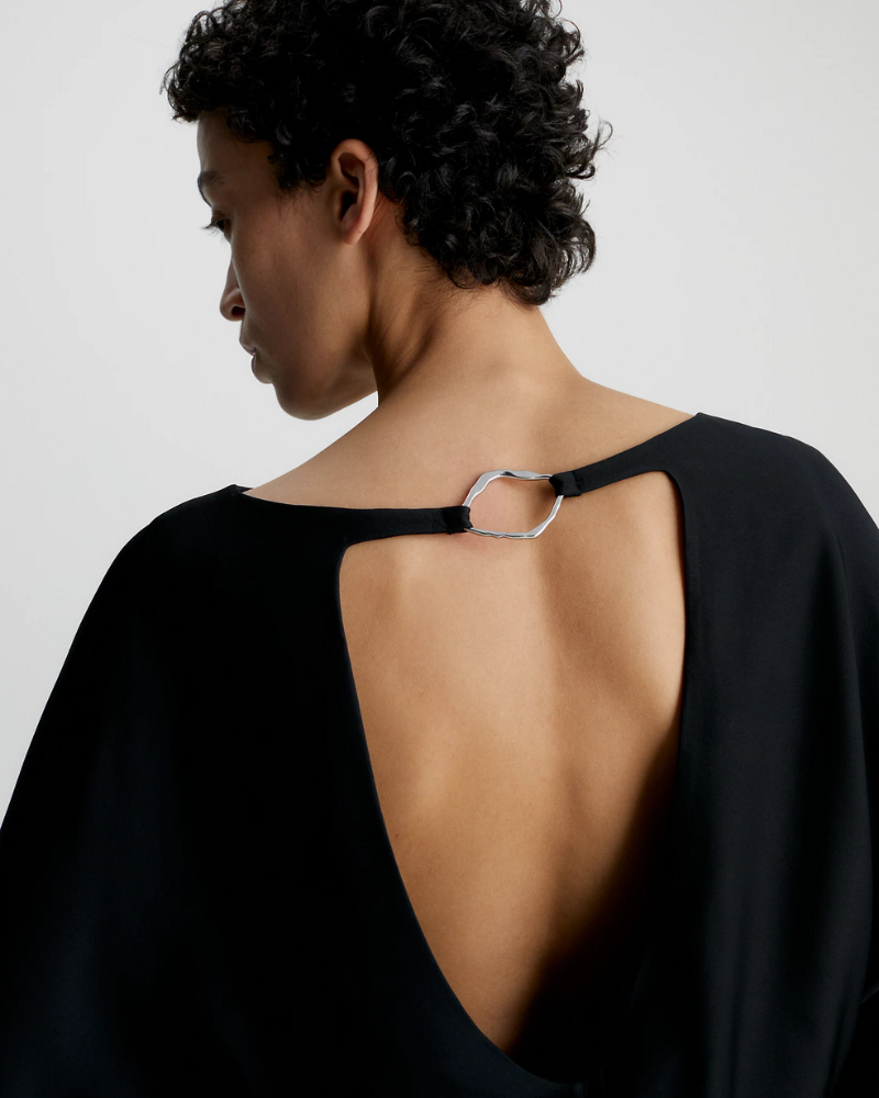 Calvin Klein - Shine Viscose Dolman Shift Dress