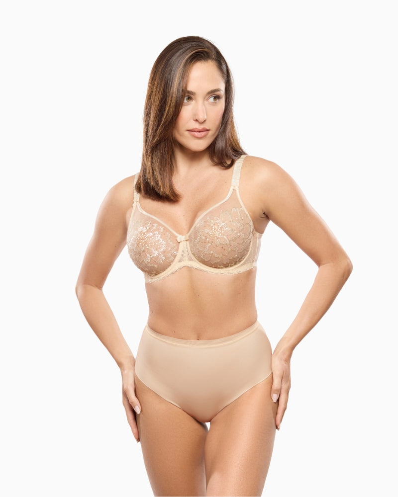 Empreinte Eclipse thong Creamy Beige front view product – Áines Boutique