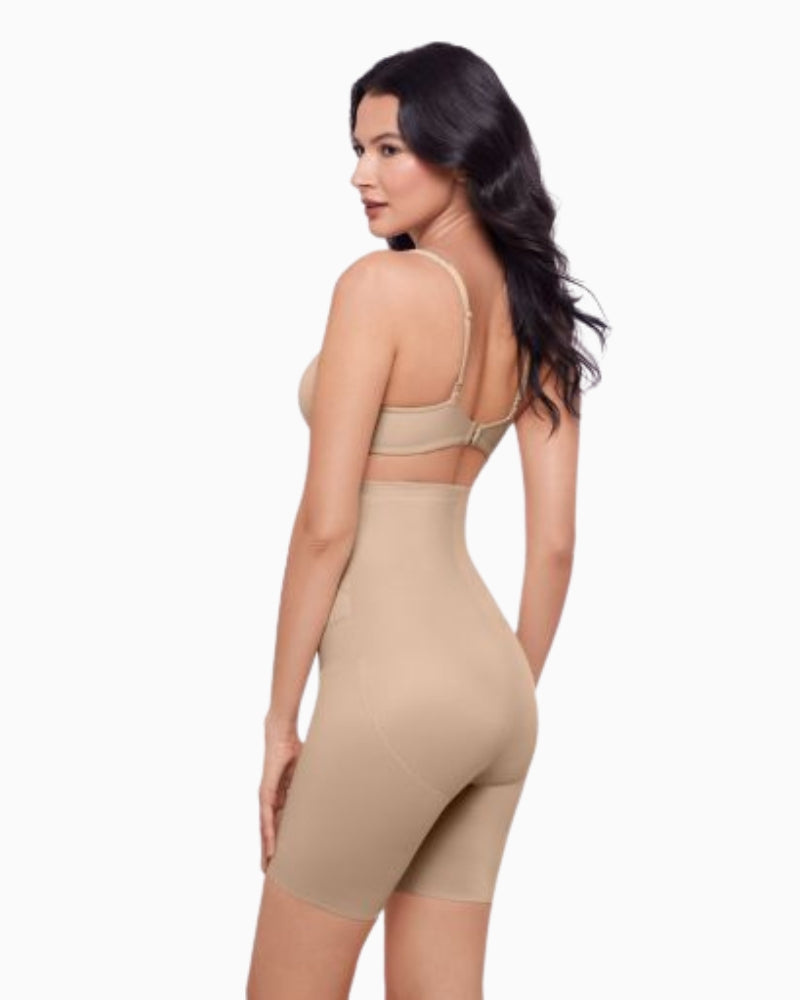 Eve Miraclesuit Tummy Tuck Hi Waist Thigh Slimmer in Nude side view