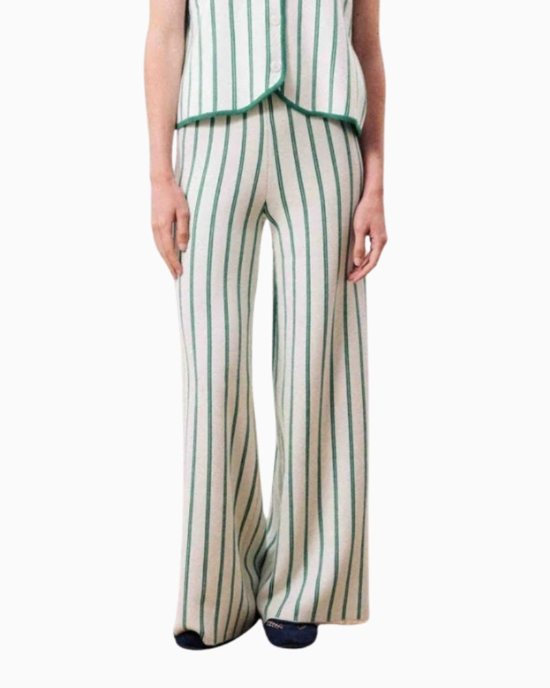 FRNCH Loquinhas Green Trousers front view