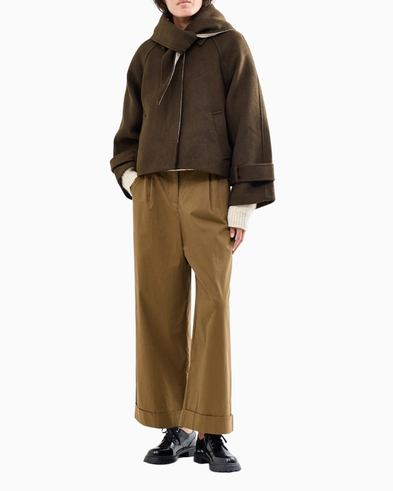 FRNCH Pembroke Jacket in khaki front view