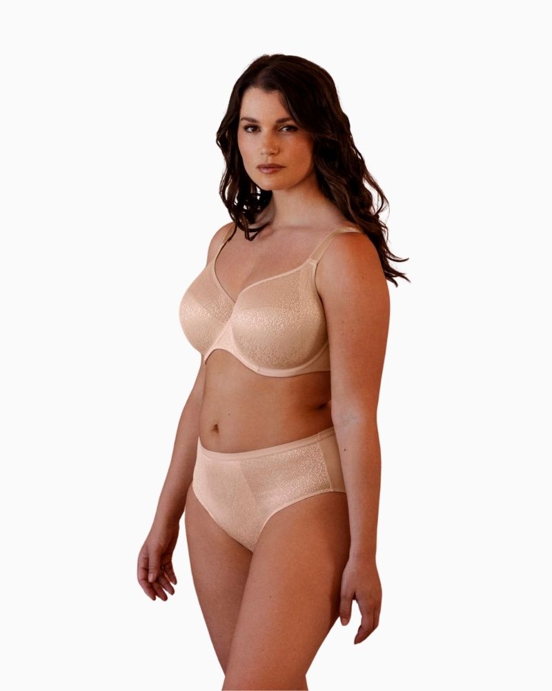 Side view of Fantasie Demure bra highlighting supportive side panels