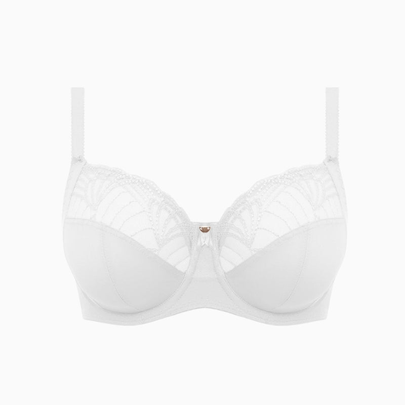 Fantasie Adelle Side Support Bra in white embroidery detail