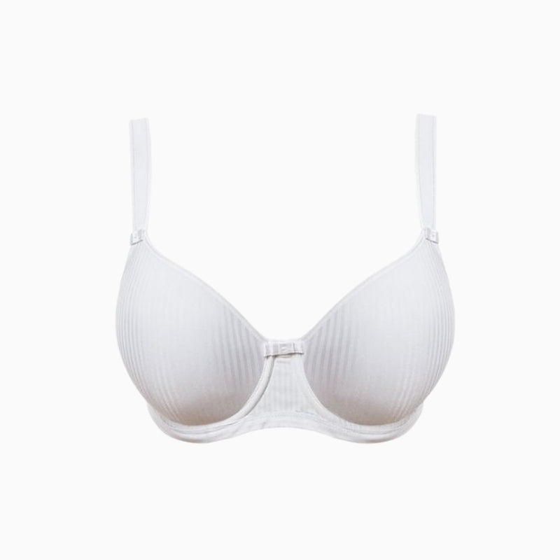 Freya Idol Underwire Moulded Bra in White cup detail