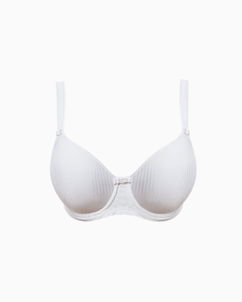 Freya Idol Underwire Moulded Bra in White cup detail