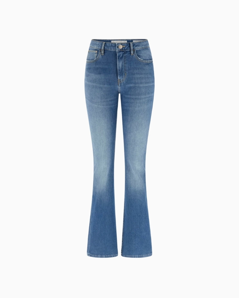 GUESS sexy flare jeans blue flat product image