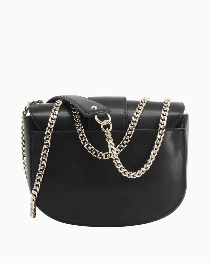 Back view of Guess Jane bag highlighting smooth faux leather finish and stitching detail