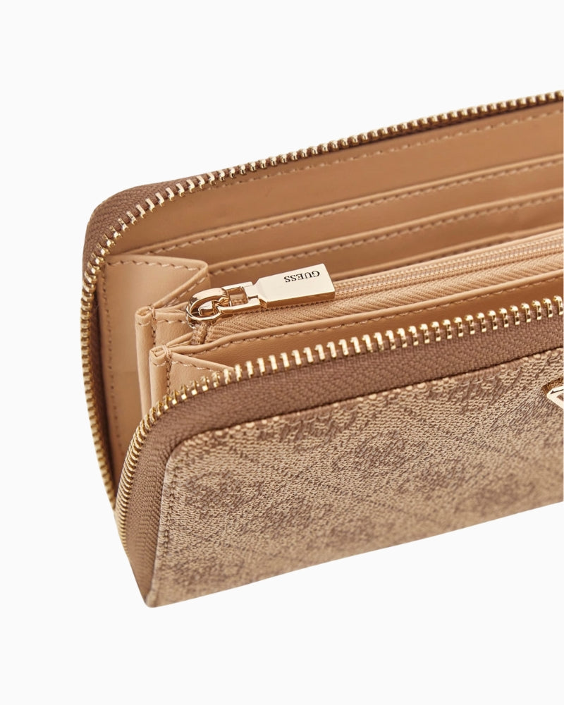GUESS Laurel maxi wallet zip closure detail – Áines Boutique