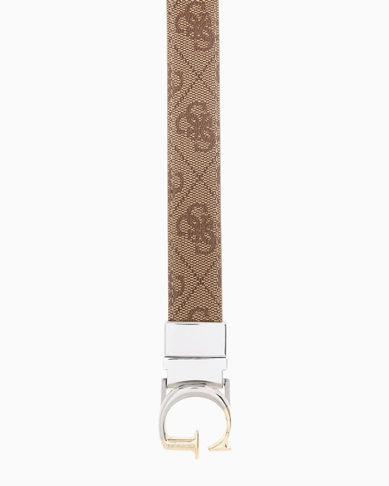Guess brown logo belt strap detail – Áines Boutique