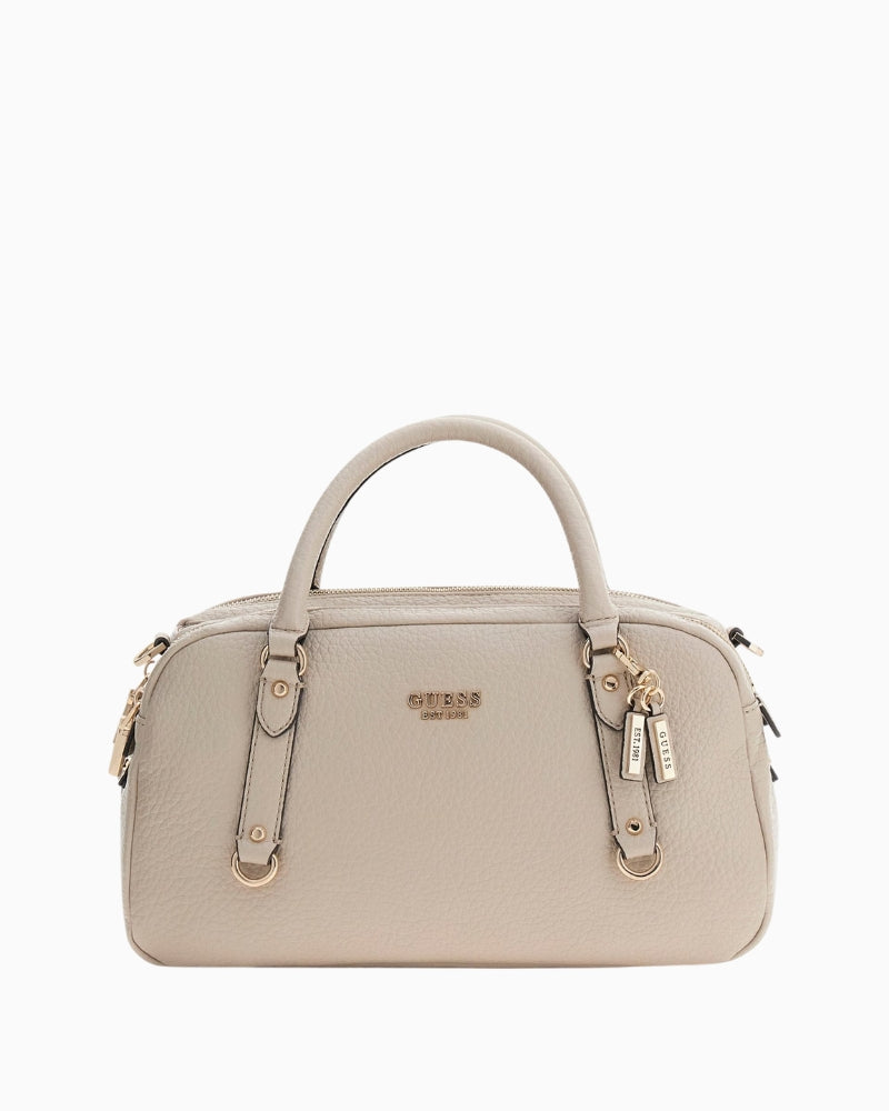 GUESS Marsha handbag gold hardware and logo detail – Áines Boutique