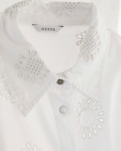 Guess - Short Sleeve Brigitte Satin Embro Shirt