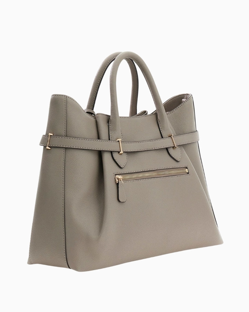 Guess Yesba handbag angled side view showing structure – Áines Boutique