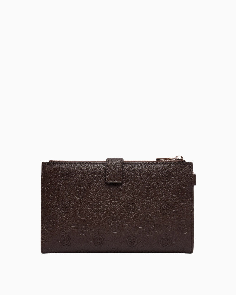 Guess Blake Organizer in brown monogram back view