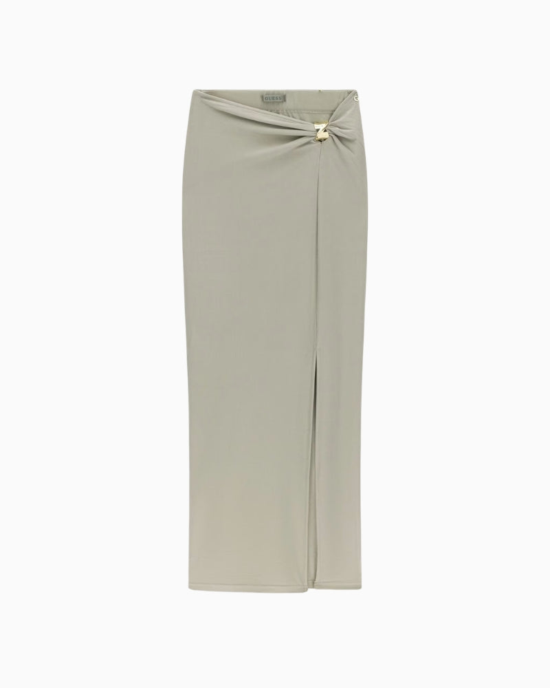 Guess Brigitte Midi Skirt in sage front view