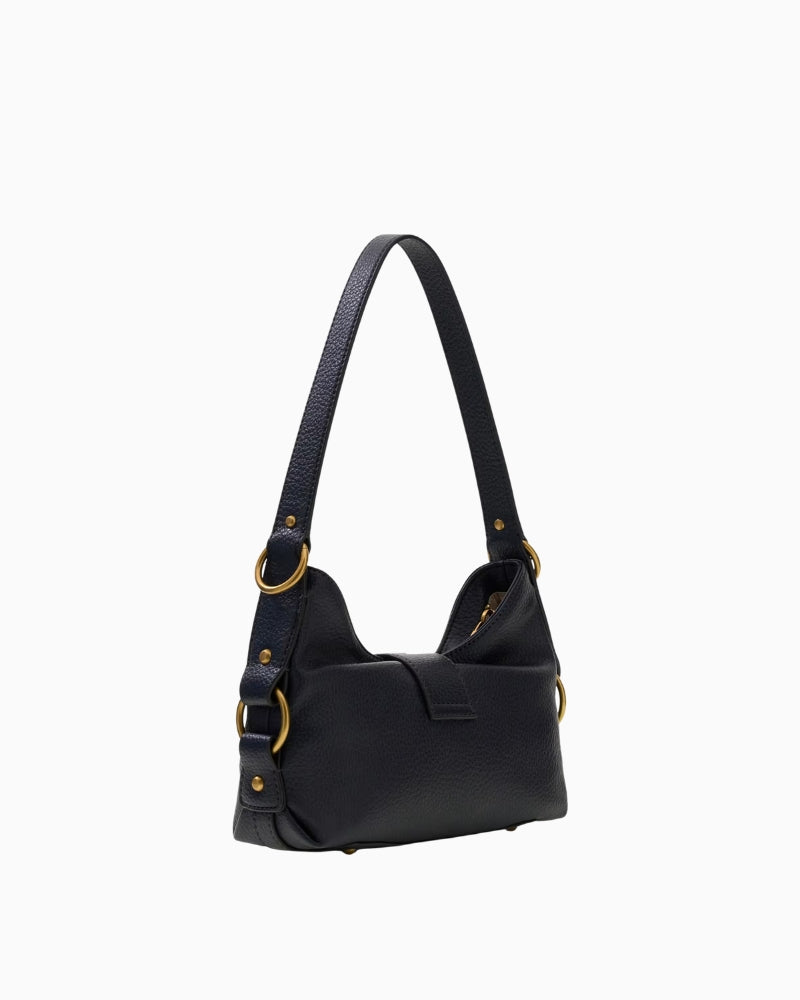 Guess Camden Mini Shoulder Bag in black back view