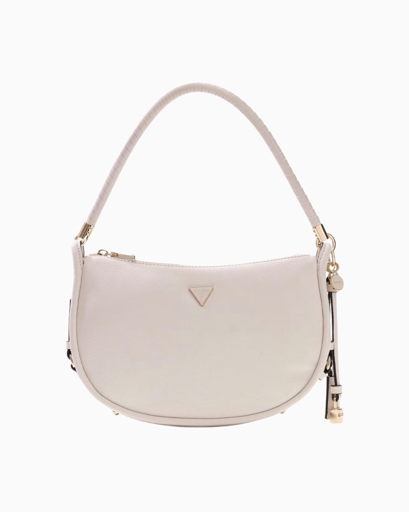 Guess Danya faux leather handbag with gold hardware, front view – Áines Boutique