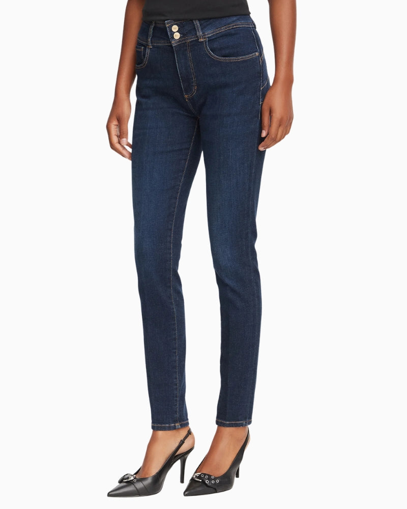 Guess Jeans Shape Up Jeans in Dark Blue front view