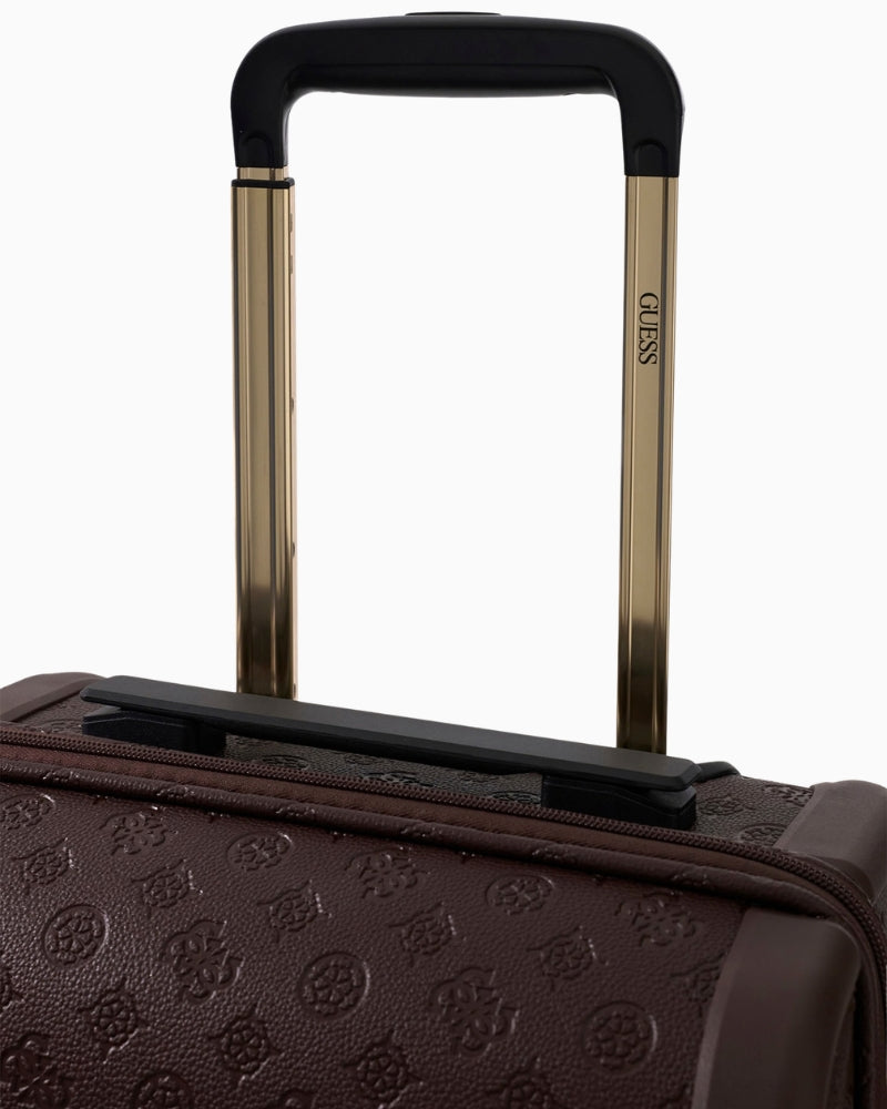Guess Lenwood 18 In 8-Wheeler in brown handle detail