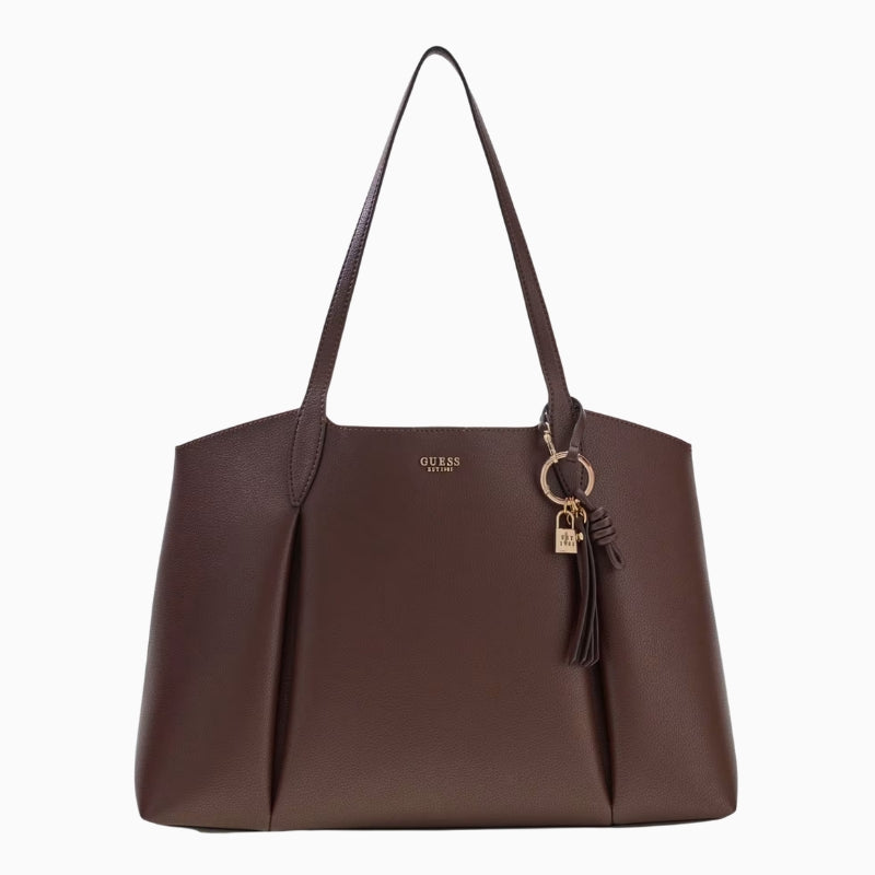 Guess Melody 2 in 1 Tote in brown front view