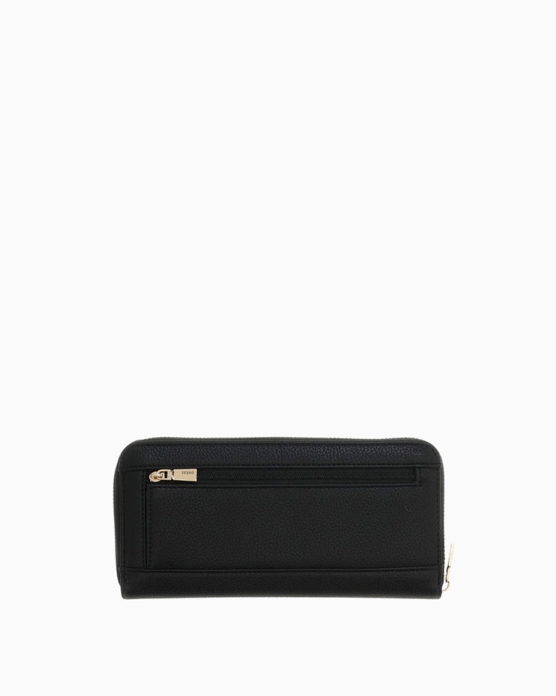 Guess Melody Large Zip Around Wallet in Black back view