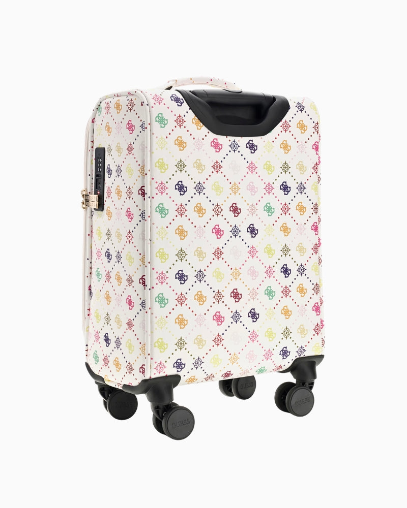 Guess Silia 18 In 8-Wheeler Trolley in multi, back view