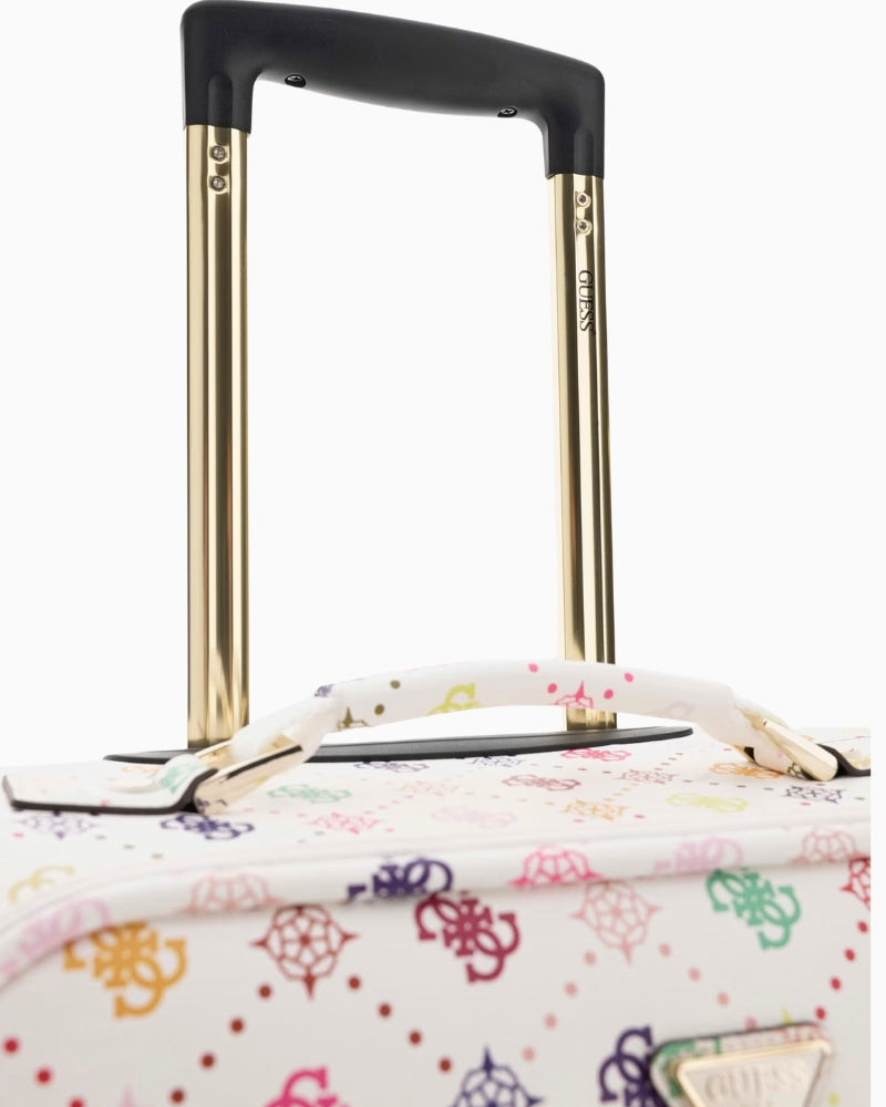 Guess Silia 18 In 8-Wheeler Trolley in multi, hardware detail