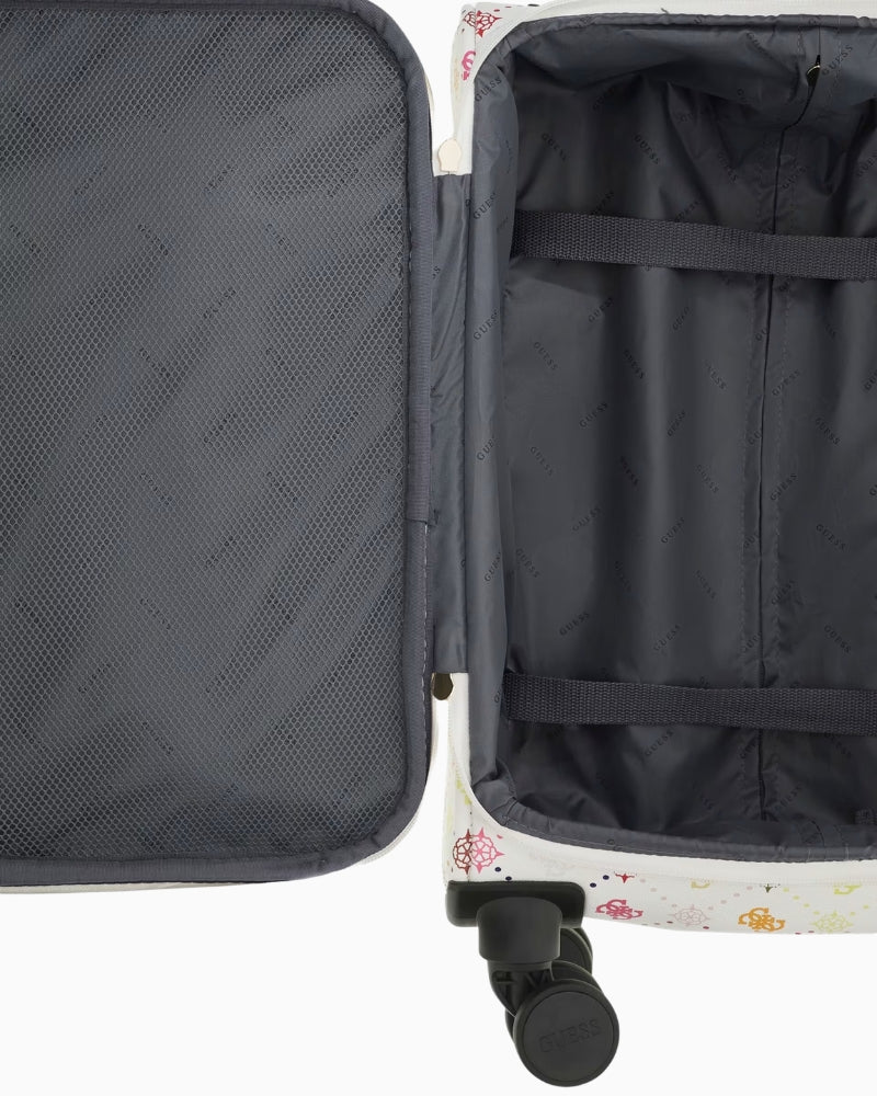 Guess Silia 18 In 8-Wheeler Trolley in multi, interior detail
