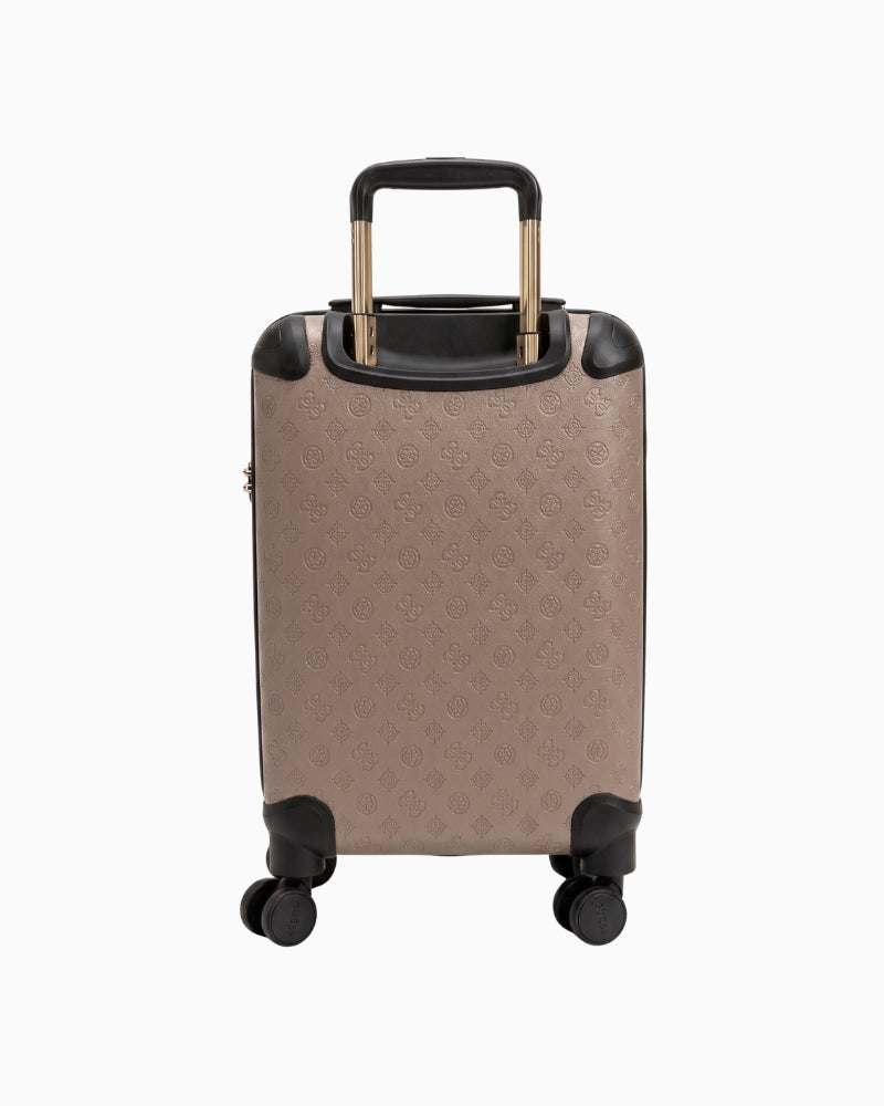 Guess Wilder 18 In 8-Wheeler Trolley in taupe back view