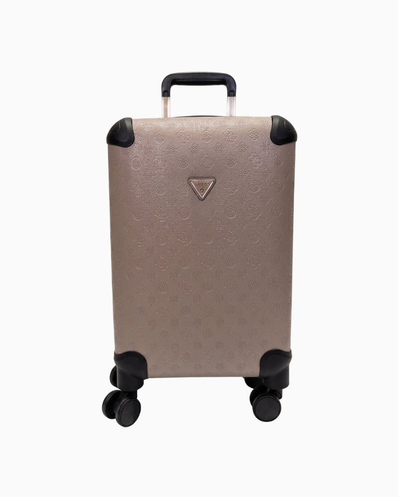 Guess Wilder 18 In 8-Wheeler Trolley in taupe front view