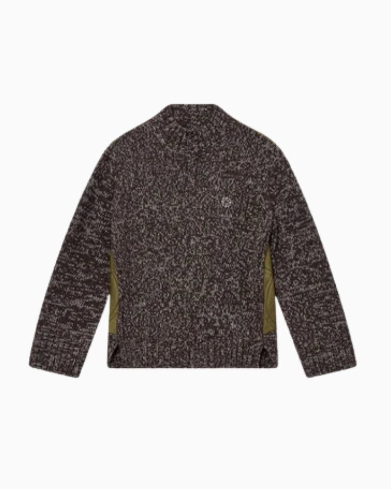 Melange Grace Quilt Knit from HEYANNO with high neck and quilted back