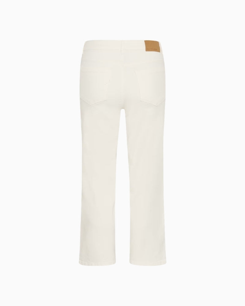 Kaffe Abrook cropped wide leg jeans back view white background – Áines Boutique