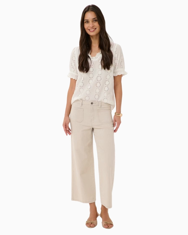 Woman wearing Kaffe Abrook jeans – Áines Boutique