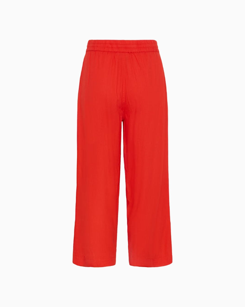 Kaffe KAmilia Linen Trousers in Poppy back