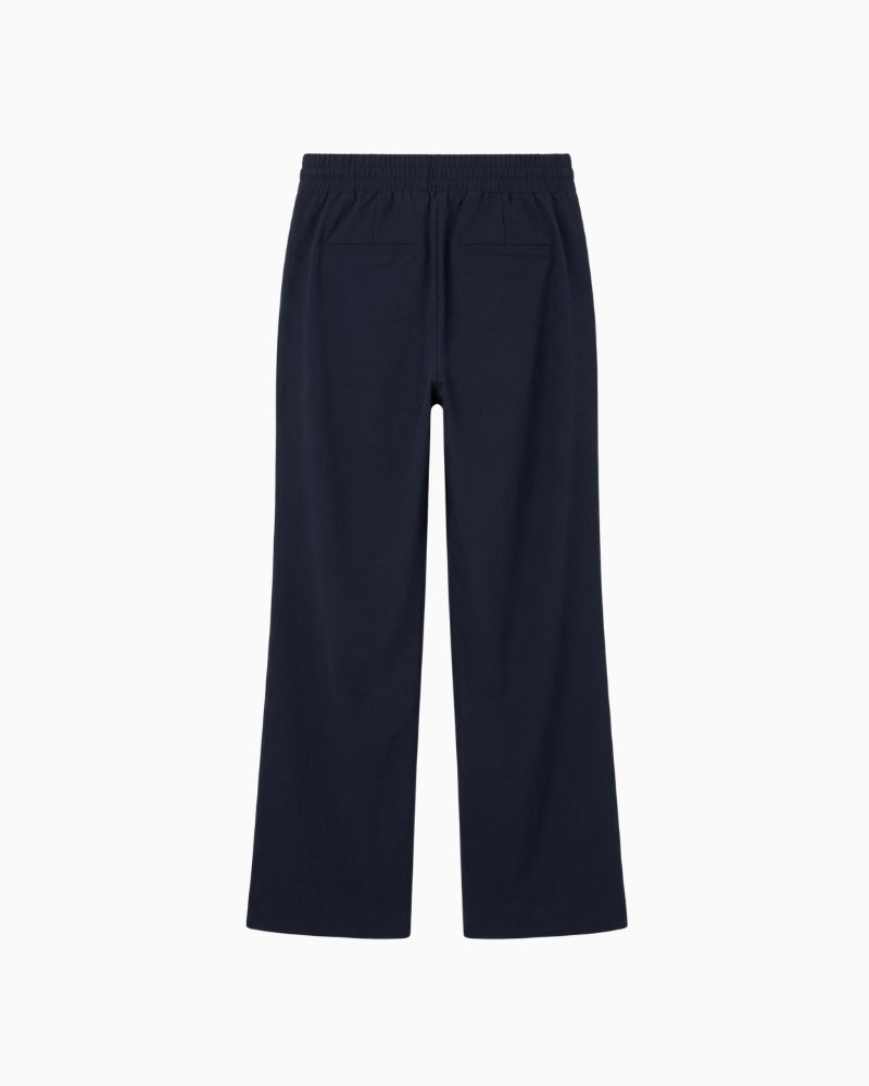 Kimara Joyce Travel Pants in Navy back fabric detail