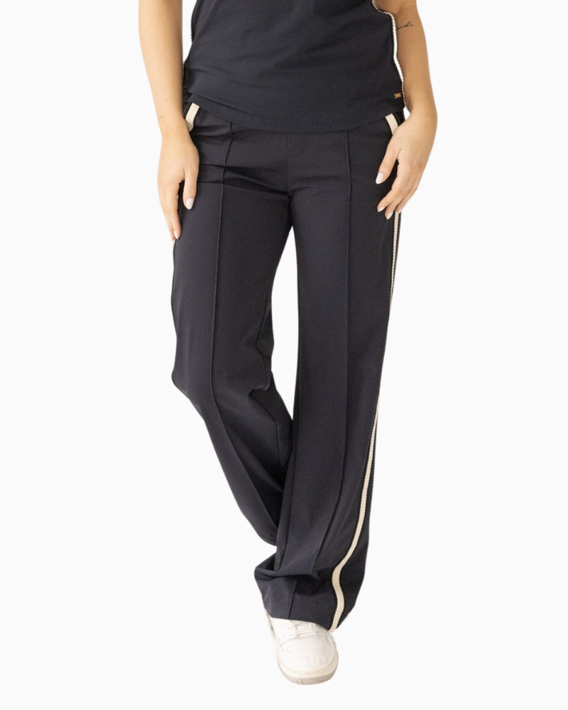 Kimara Joyce Travel Pants in Navy front view