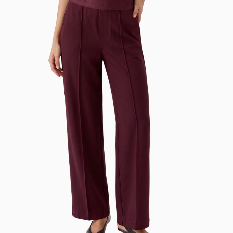 Lacy Trousers in Berry front view