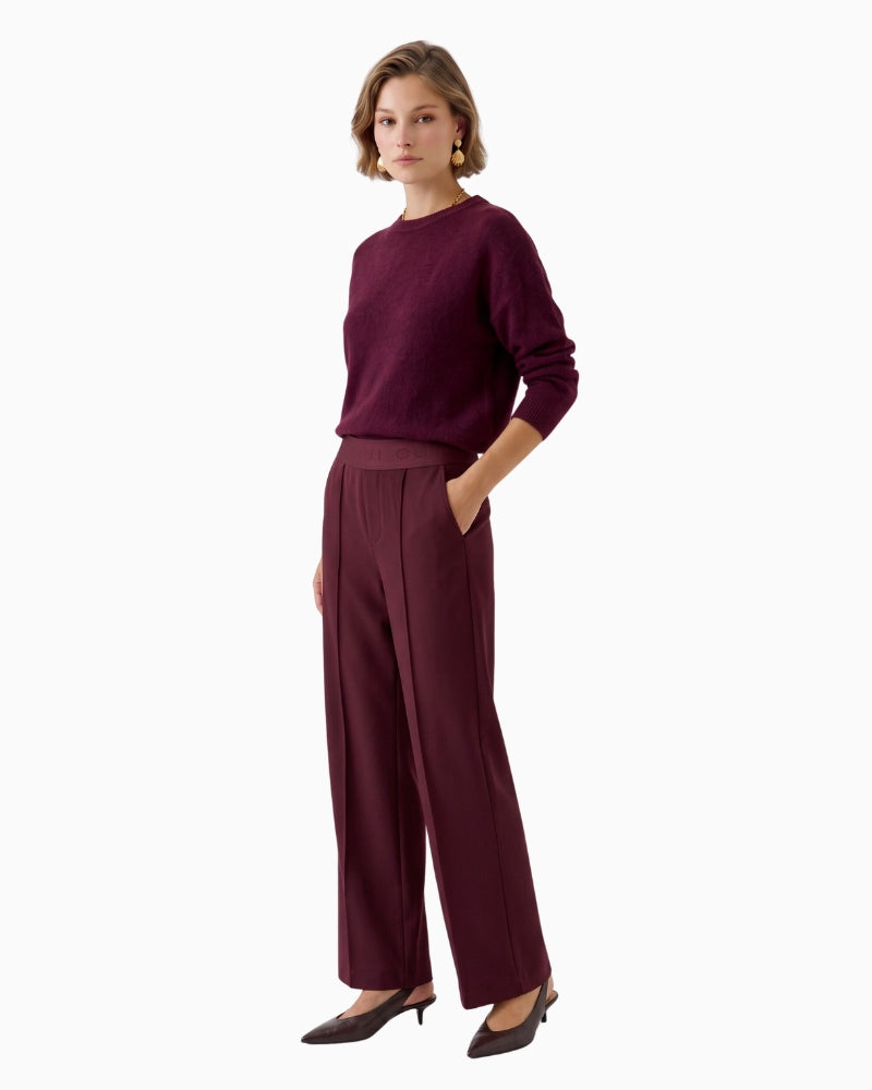 Lacy Trousers in Berry side view