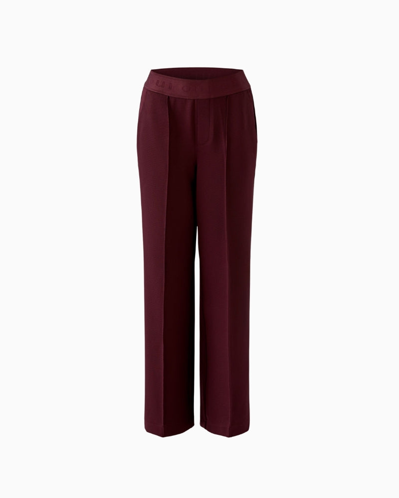 Lacy Trousers in Berry waist detail