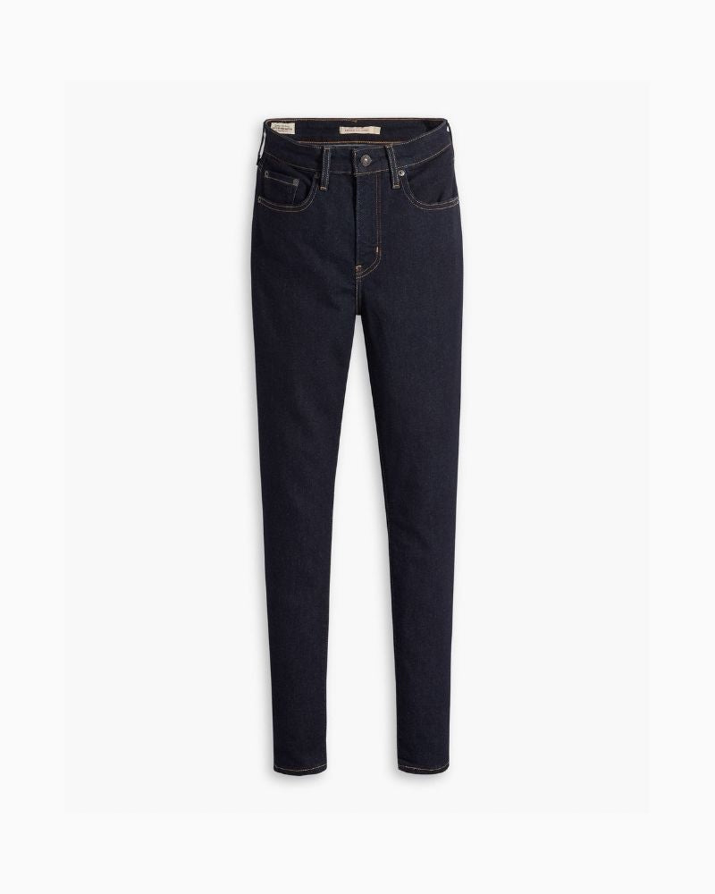 Levi’s 721 high rise skinny jeans in blue stretch denim with zip fly and 5-pocket design