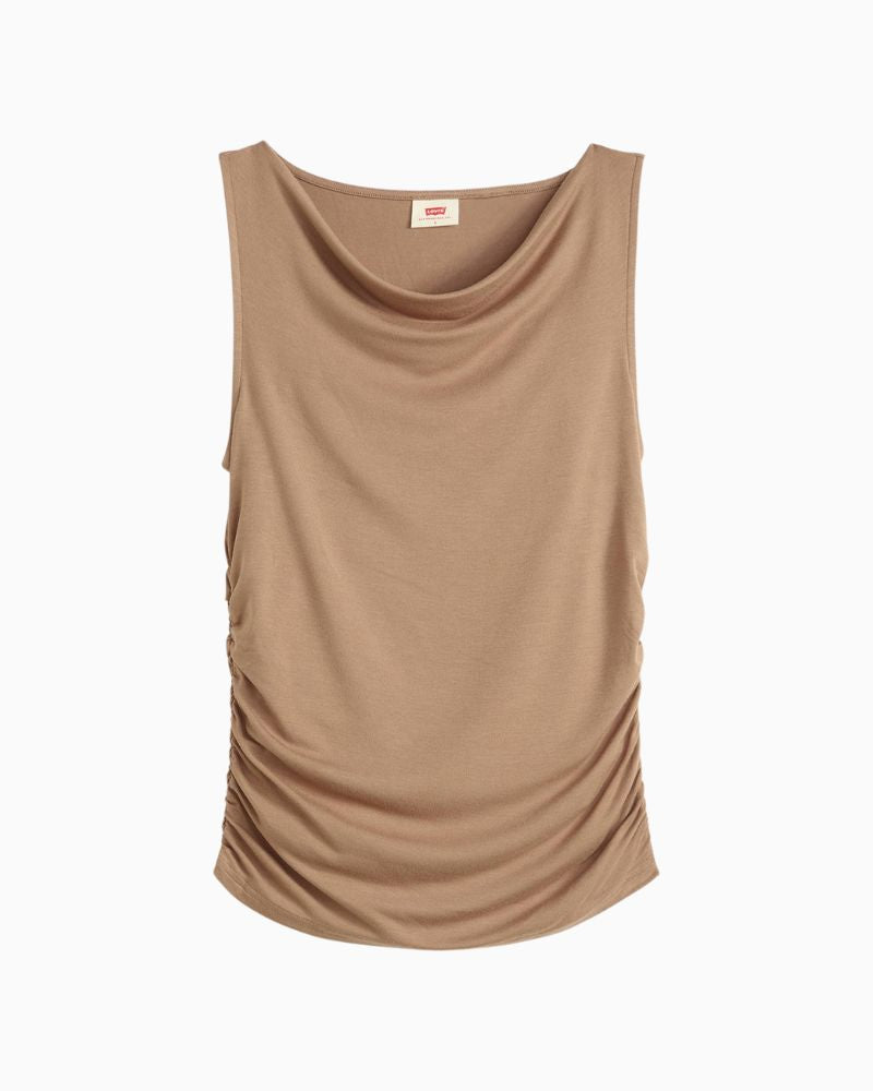 Levi’s Clea sleeveless top with soft cowl neckline in stretch ECOVERO jersey