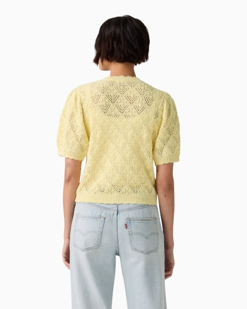 Levi’s Pauline pointelle cardigan, back view – Áines Boutique