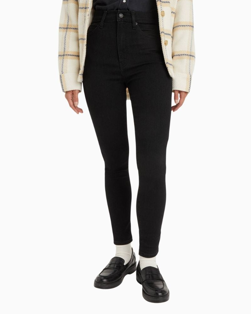 Levi’s Retro High Skinny Jeans in blue stretch denim with high waist and curved back pockets