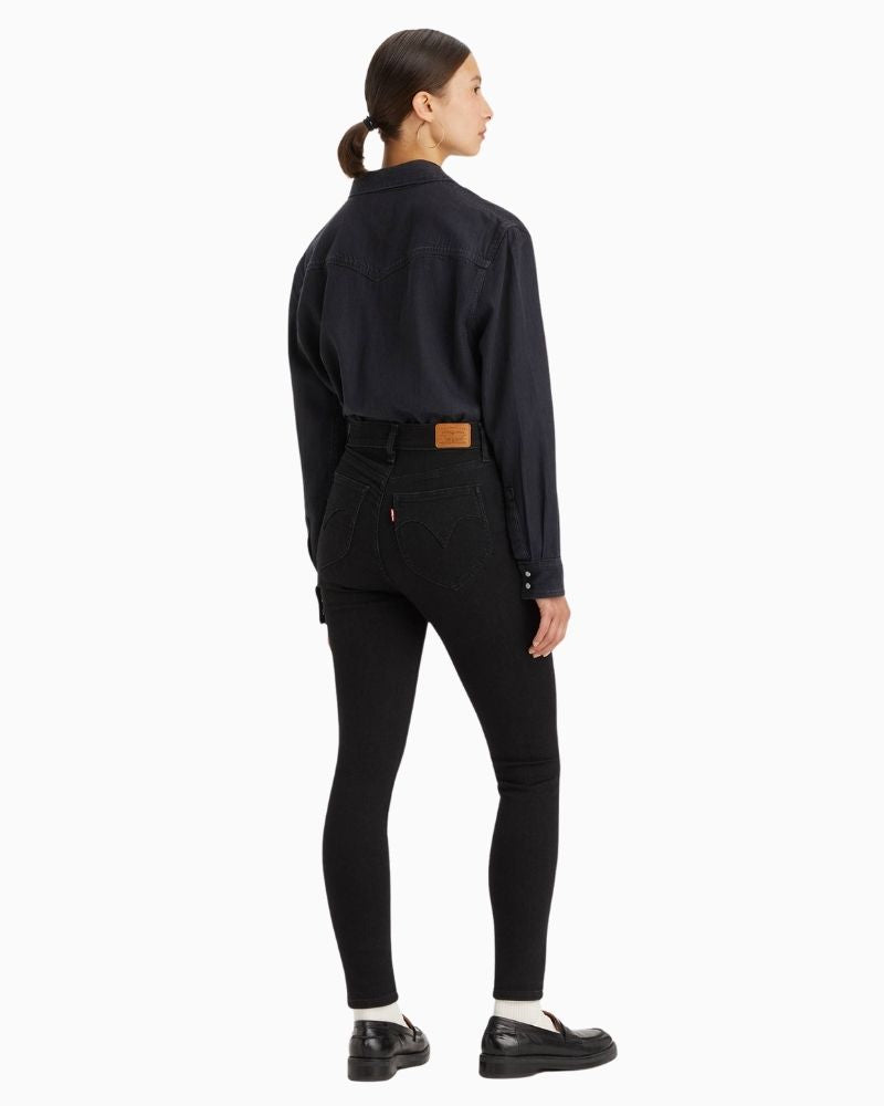 Back view of Levi’s retro jeans showing flattering skinny fit and ankle-length cut