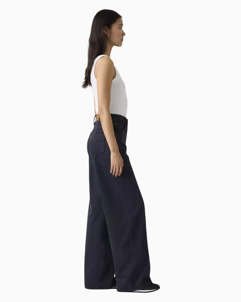 Levi's Cinch Wide-Leg Lightweight Women's Jeans in Dark Denim side view